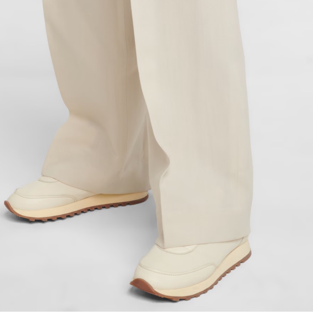 The Row Cream and Brown Women's Low-Top Sneakers - Picture 4 of 12